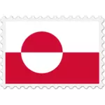 グリーンランド国旗スタンプ