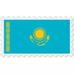 Kazakhstan flag stamp
