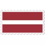 拉脱维亚国旗邮票