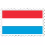 Ştampila de drapelul Luxemburgului