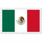 Mexiko flagga stämpel