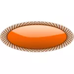 Ovale vormknop met netto stijl grensbeeld vector