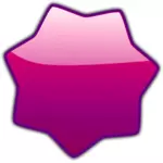 Led star purple vector image