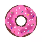 Stars and sprinkles donut