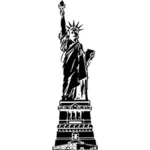 Statua di grafica vettoriale Liberty