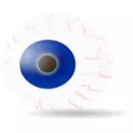 Vector illustratie van een oogbol compleet met aderen