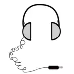 Grafis vektor headphone