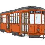 ミラノ市街電車ベクトル描画