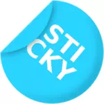 Sticky sticker vector graphics