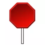Blank stop sign
