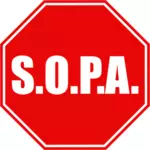 S.O.P.A. رمز ناقلات التوضيح.