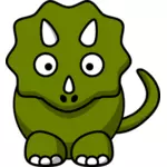 Bilden av ett grönt monster