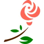 Gestileerde roos afbeelding