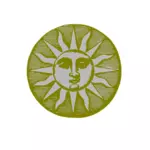 Vintage zon symbool
