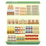 スーパー マーケットの冷蔵庫