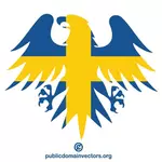 Vektor symbol švédská vlajka