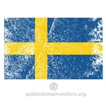Szwedzki flaga grafika wektorowa