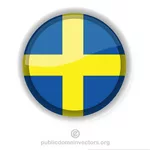 スウェーデンの国旗のボタン