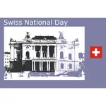スイス建国記念日アイコン
