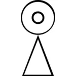 古代的冥王星象征的形象