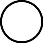 Dessin du symbole antique de la planète simple soleil vectoriel