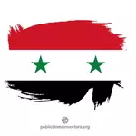Painted flag of Syria