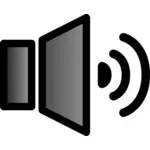 Vector icon for sound speaker
