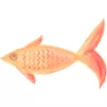 رسم السمك البرتقالي