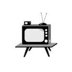 Illustrazione di set vettoriale vintage TV