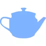 Imagem de vetor silhueta de um bule de chá