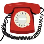 Oude stijl telefoon vector illustraties