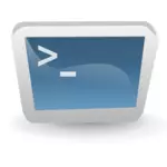 Desktop terminal Vektor-Bild