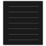 Černobílý textový soubor ikony vektorové grafiky