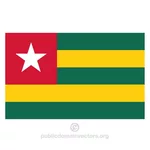 Vector bandera de Togo
