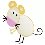 Cartoon colorful mouse