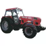 Vector graphics of blurry tractor painting