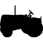 Tractor vector silhouette | Public domain vectors