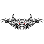 Vector image of tribal eagle tattoo | Public domain vectors