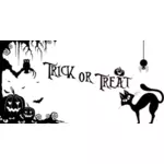 '' Trick or treat'' poster