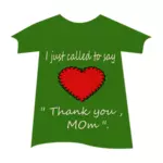 '' Bedankt mam '' overhemd