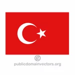 Bendera Turki vektor