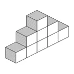 Mur de cube pour le dessin