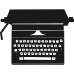 Type writer silhouette