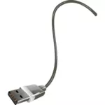 Vektorové ilustrace konec USB kabelu