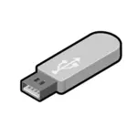USB האגודל נסיעה 2 ציור וקטורי