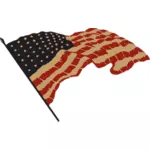 Amerikan bayrağı çizim vektör
