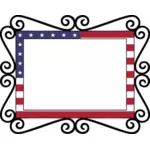 美国国旗复古框架