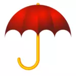 Rode paraplu vector afbeelding