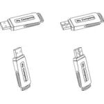 USB flash drive grafică vectorială