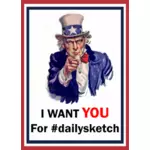 Uncle Sam voor dailysketch